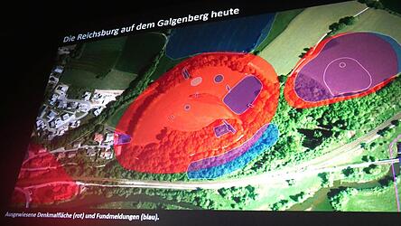 Das Gel&auml;nde der Reichsburg heutzutage. Die Erkundungen sollen im M&auml;rz weitergehen.