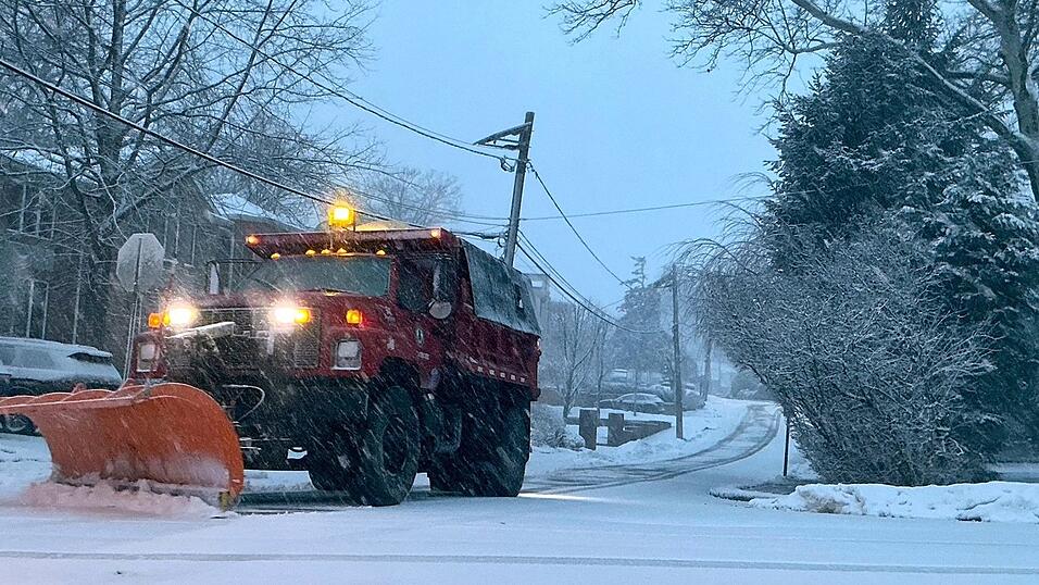 Auch der Bundesstaat New Jersey k&auml;mpfte mit den Folgen des heftigen Wintersturms.