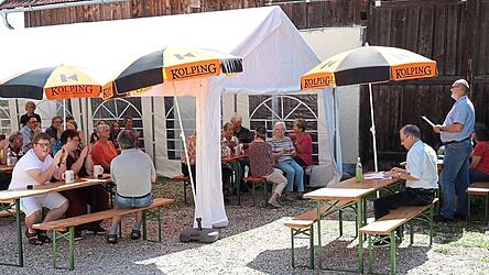 Zur Jahresversammlung im Freien hatte die Kolpingsfamilie eingeladen.