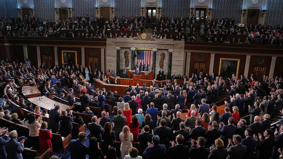 Trump spricht vor dem Kongress. Trump spricht vor dem Kongress.