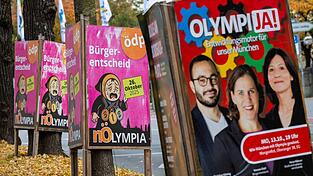 In München warben Befürworter und Gegner intensiv um eine Olympia-Bewerbung. (Archivfoto) In München warben Befürworter und Gegner intensiv um eine Olympia-Bewerbung. (Archivfoto)