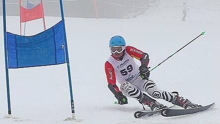Josef Steckermeier im Riesenslalom.