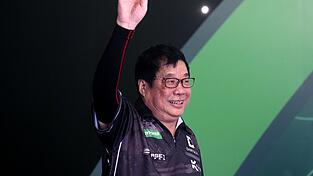 Paul Lim hatte im Duell mit Luke Humphries keine Chance.