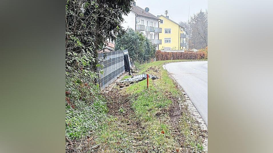 Der ramponierte Gartenzaun.