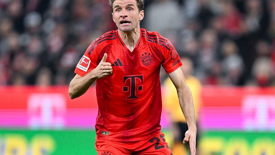 Aktuell ist Thomas Müller noch im Bayern-Trikot zu sehen, wie hier am Sonntag beim 4:0 gegen Frankfurt.