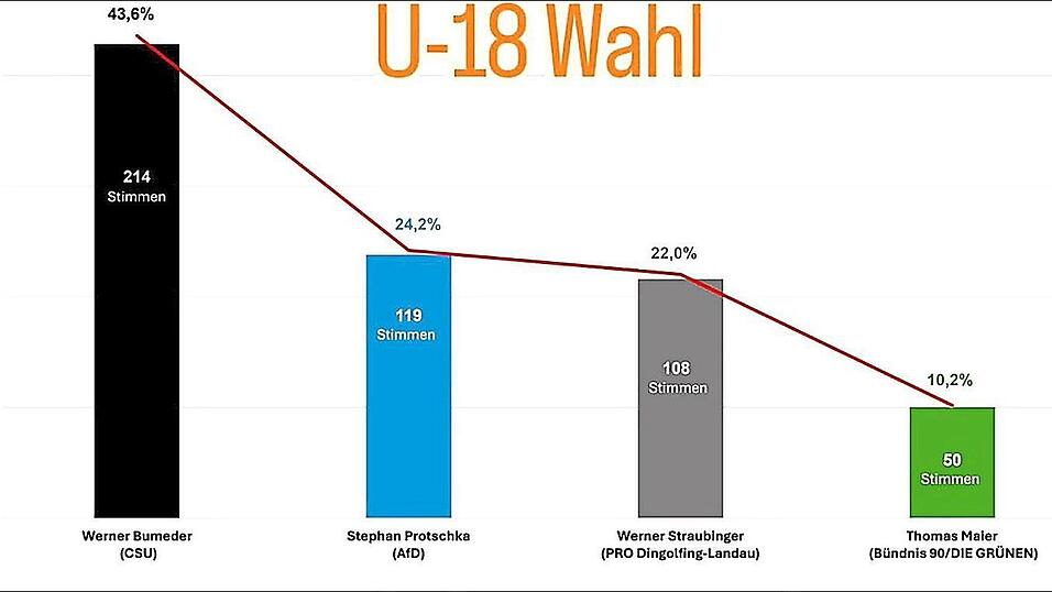 Das Ergebnis der Jugendwahl im Landkreis Dingolfing-Landau.