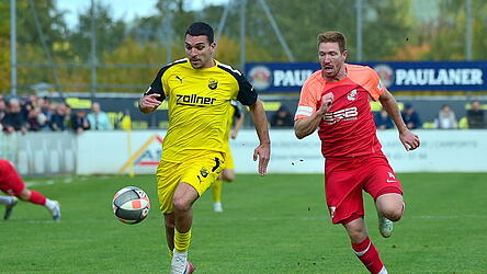 Die DJK Vilzing mit J&uuml;nger Andreas (in Gelb) kann das Spiel bei der SpVgg Hankofen mit Andreas Choroba ohne Druck angehen.