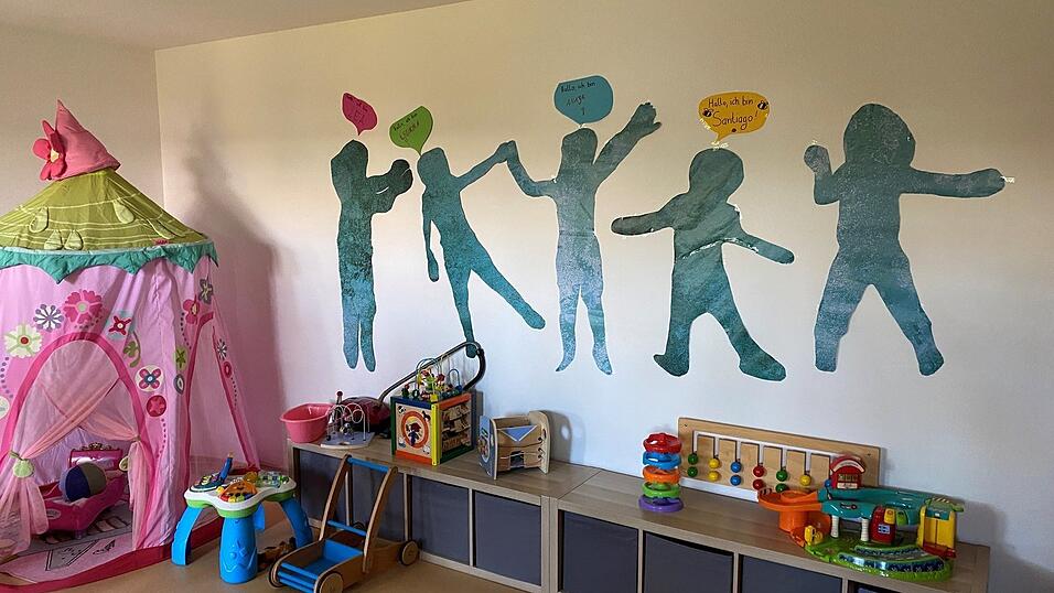 Blick in das Spielezimmer der Mutter-Kind-Wohngruppe.