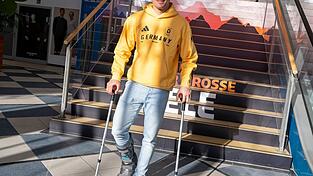 Alexander Schmid hat sich kurz vor den Olympischen Spielen am Kn&ouml;chel verletzt.