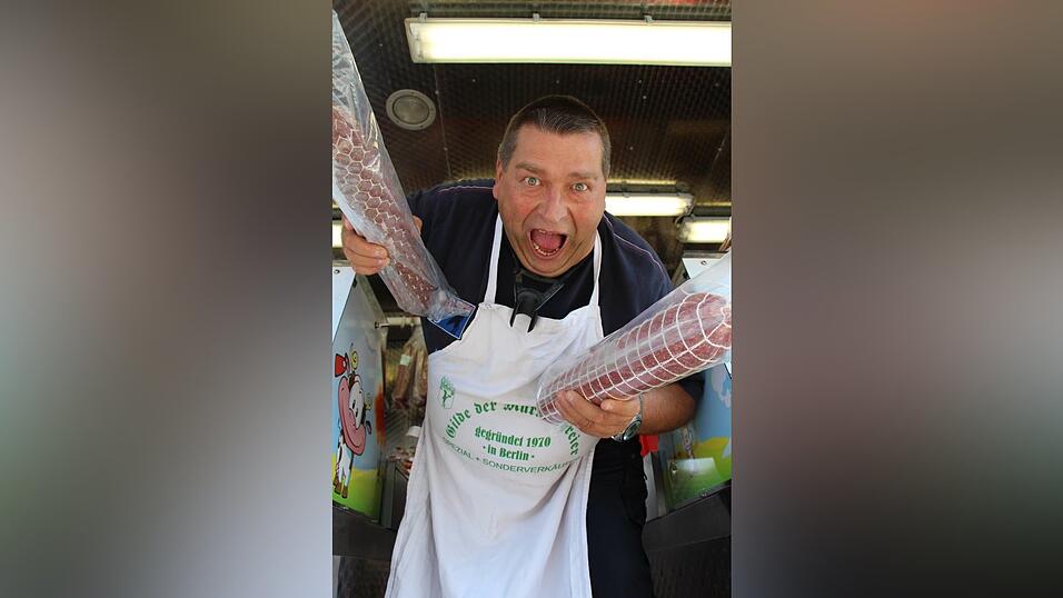 Kein Gastspiel mehr am Hagen: Wurst-Achim (im Bild) und seine 'Gilde der Marktschreier' treten in diesem Jahr am Erletacker auf.