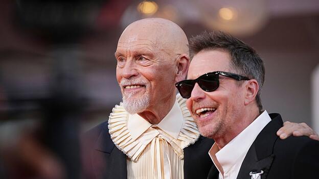 Die beiden Hauptdarsteller von &laquo;Wild Horse Nine&raquo;: John Malkovich und Sam Rockwell. (Archivbild)