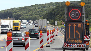 Ohne Tempolimit? Wird im kommenden jahr auf den Autobahnen in der Region schwierig, es wird nämlich überall gebaut.