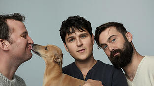 Chris Balo, Ezra Koening und Chris Tomson (von links) sind die Band „Vampire Weekend“.