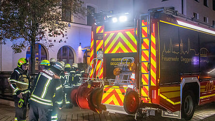 Feuerwehreinsatz in der Bahnhofstraße.