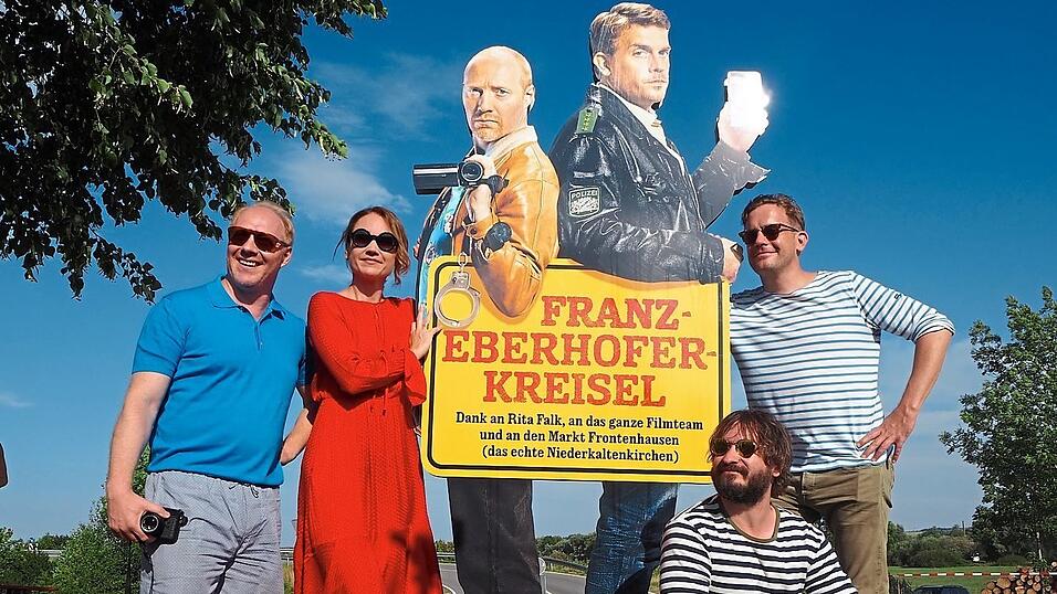 Am 8. August 2018 war die Einweihung des Eberhofer-Kreisels.