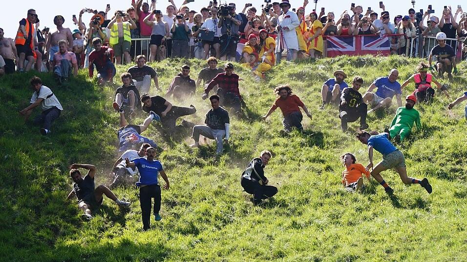 Das K&auml;serennen in England hat Tradition.