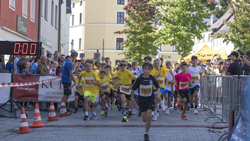 Die Kids starteten beim Sano-Lauf.