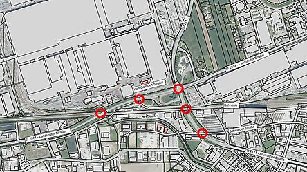 Die Sanierung der fünf Brückenbauwerke im Bereich Brumather Straße / Landshuter Straße sind für das Jahr 2027 geplant. Die entsprechenden Umleitungen werden vom Staatlichen Bauamt Landshut in enger Abstimmung mit der Stadt Dingolfing geplant.
