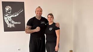 Martin Maier und seine Partnerin Kathi im Studio in der M&ouml;nchshofstra&szlig;e.