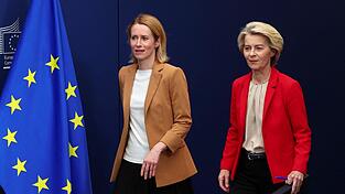 Wer spricht denn nun für Europa? EU-Kommissionspräsidentin Ursula von der Leyen (r.) und die EU-Außenbeauftragte Kaja Kallas senden unterschiedliche Signale.