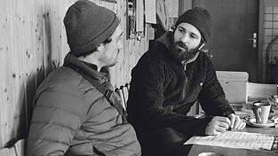 Mike (rechts) und Fabian (links) von 'dicht&ergreifend'.