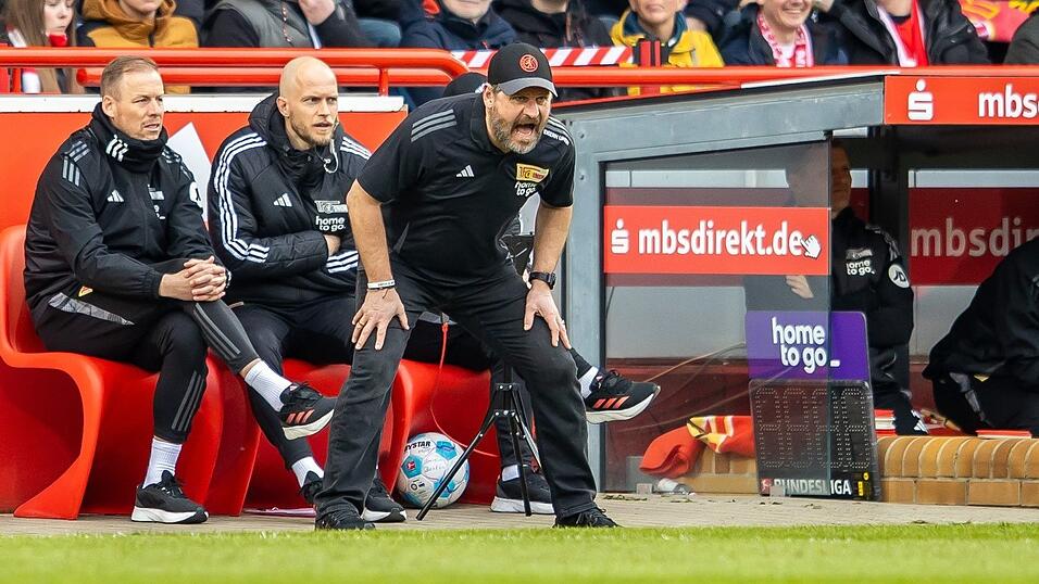 Trainer Steffen Baumgart war mit der Unioner Leistung nicht zufrieden.