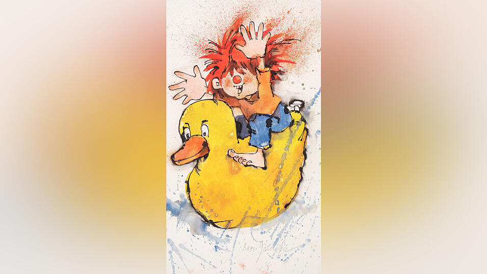 Den Ur-Pumuckl schuf die Münchnerin Barbara von Johnson für die Bücher, die ab 1965 erschienen. Den Ur-Pumuckl schuf die Münchnerin Barbara von Johnson für die Bücher, die ab 1965 erschienen.