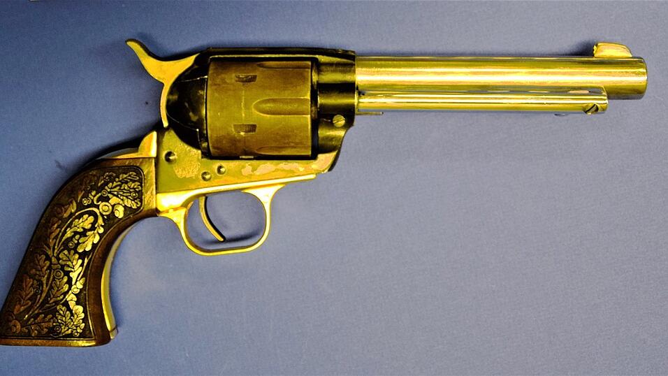 Sichergestellter Revolver