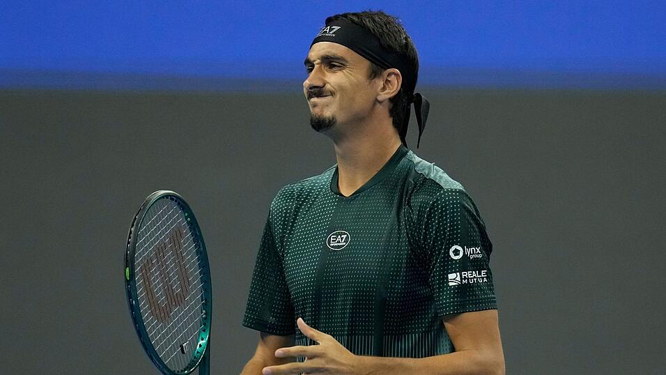 Lorenzo Sonego war gegen Alexander Zverev zwischenzeitlich verärgert.