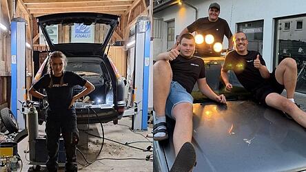Schrauben, manchmal etwas fluchen, vor allem aber Spaß haben: So sahen die vergangenen Wochen für die Landauer aus, die ihre Rostlauben fit gemacht haben für die verrückte Rallye. 