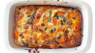 Die fertige Lasagne.