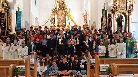 Am Sonntag feierte man mit den Besuchern einen Festgottesdienst.