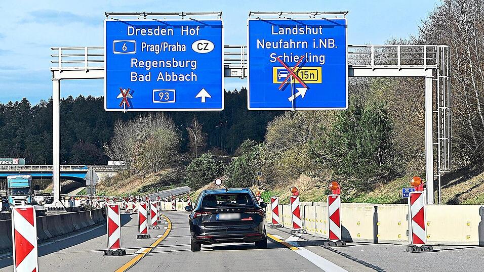 Die Arbeiten an der Autobahn A 93 gehen weiter.