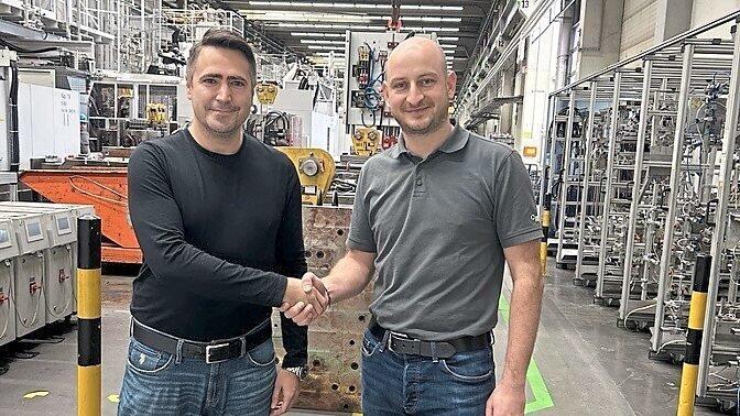 Dominik Gl&auml;&szlig;er (v.l.) und Tobias Eckl