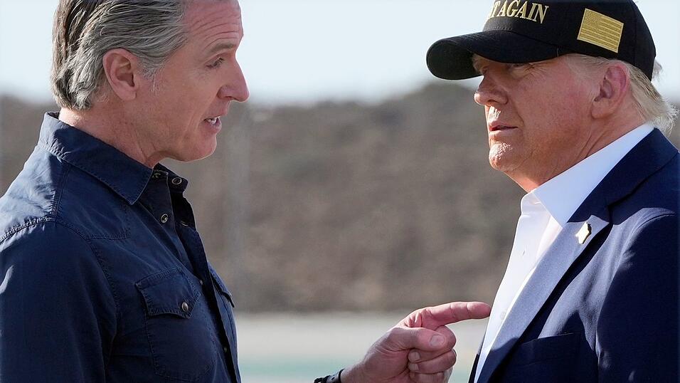 Newsom geriet mit Trump auch wegen dessen migrationspolitischer Linie aneinander. (Archivbild)