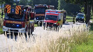 Die Rauchentwicklung sorgte f&uuml;r ein Aufgebot an Einsatzkr&auml;ften: Mehrere Feuerwehren, Polizei, Notarzt und Katastrophenschutz waren vor Ort.