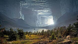 Unser Autor reiste unter anderem durch H&ouml;hlen wie diese, w&auml;hrend er in einem Trance-Zustand war.