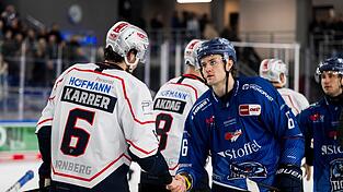 Beim Duell zwischen den Straubing Tigers (in Blau) und den Nürnberg Ice Tigers (in Weiß) treffen erneut Alex Green und Julius Karrer aufeinander. Beim Duell zwischen den Straubing Tigers (in Blau) und den Nürnberg Ice Tigers (in Weiß) treffen erneut Alex Green und Julius Karrer aufeinander.