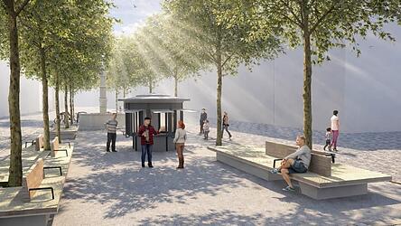 So soll der Straubinger Stadtplatz k&uuml;nftig aussehen.&nbsp;