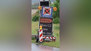 Der Chambtunnel ist gesperrt.
