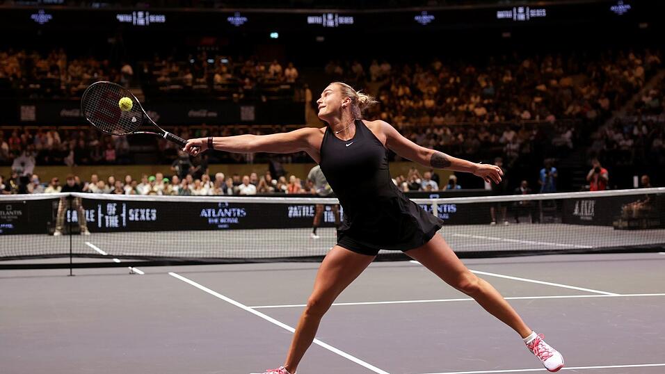 Streckte sich im Duell mit Kyrgios vergeblich: Aryna Sabalenka