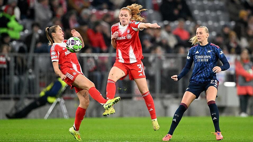 Stine Ballisager (M) zeigt vollen Einsatz f&uuml;r den FC Bayern. (Archivbild)