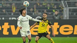 Mit Wael Mohya (l) verkn&uuml;pft Borussia M&ouml;nchengladbach gro&szlig;e Hoffnungen. (Archivbild)