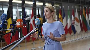 Die Leiterin der Außenpolitik der Europäischen Union, Kaja Kallas,.