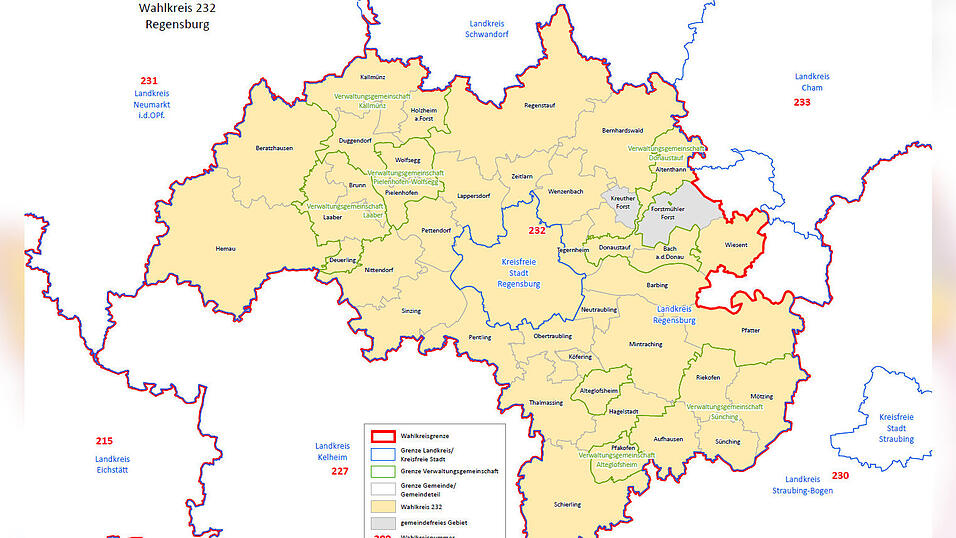 Der Wahlkreis Regensburg