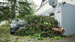 Das Unwetter zog über Teile Baden-Württembergs. Das Unwetter zog über Teile Baden-Württembergs.