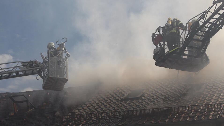 Wegen des Brandes war der Nordosten Straubings kurzzeitig stark von Rauchentwicklung betroffen.