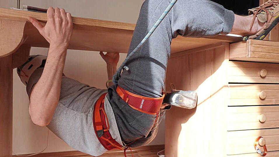 Indoor-Klettern geht nicht nur in der Kletterhalle.