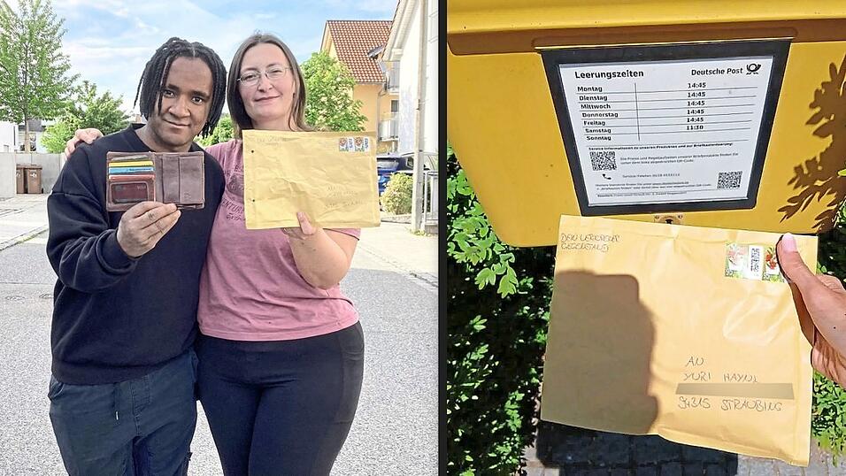 Yuri Haynl und seine Verlobte Manuela sind &uuml;bergl&uuml;cklich: Das Portemonnaie ist wieder da. Das Wunder m&ouml;glich machte eine junge Frau aus dem Landkreis.