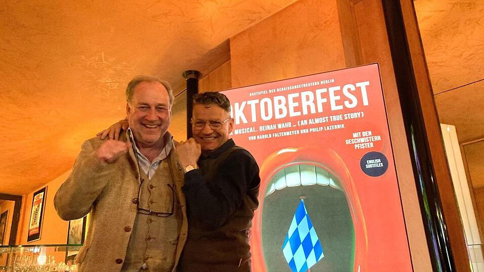 Komponist Harold Faltermeyer und Schauspieler Christoph Marti freuen sich auf die München-Premiere des Oktoberfest-Muscals. Komponist Harold Faltermeyer und Schauspieler Christoph Marti freuen sich auf die München-Premiere des Oktoberfest-Muscals.
